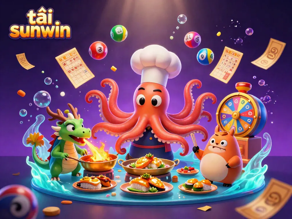 Enhance your gaming experience with tải sunwin showcasing a vibrant 3D casino scene full of energy and excitement.